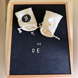 Black Felt Letter Board with Wooden Frame